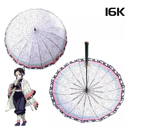 Anime Demon Slayer Katana Umbrella Kimetsu No Yaiba Giyuu Parasol Demon Slayer Tanjirou Shinobu Katana Sword Umbrellas Rain Gear