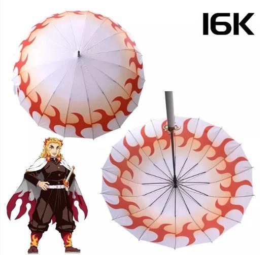 Anime Demon Slayer Katana Umbrella Kimetsu No Yaiba Giyuu Parasol Demon Slayer Tanjirou Shinobu Katana Sword Umbrellas Rain Gear