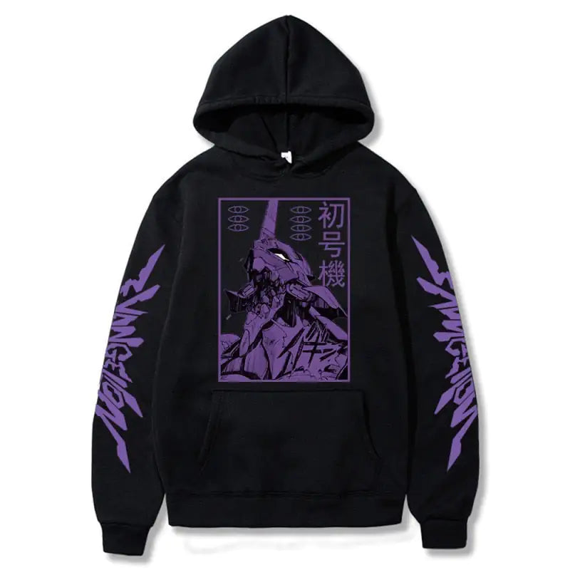 Anime EVA Men's Long Sleeve Hoodies