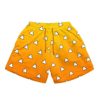 Anime Print Men's Beach Shorts